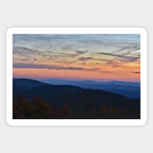 Reddish Knob Sunset Sticker